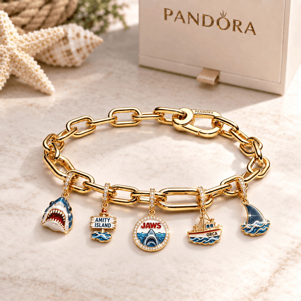 JAWS Gold Charm Bracelet Set BMD