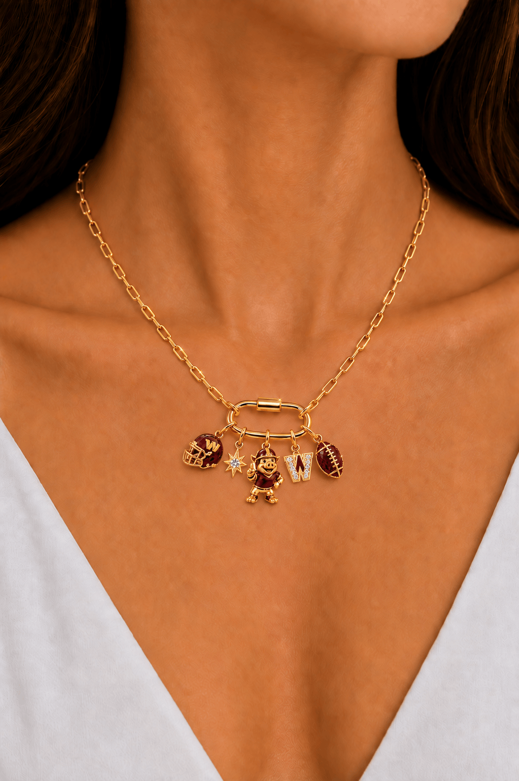 WCD Solid Gold Chain with Diamond Pendant TMH