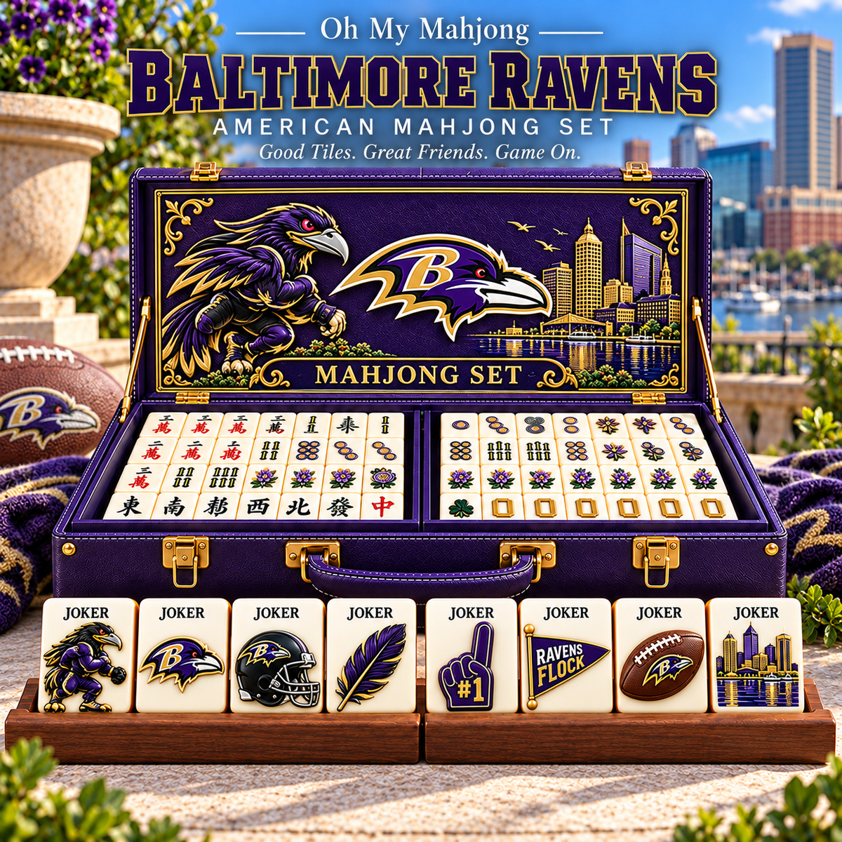 BTR Premium Mahjong Set – Game Night Edition NHVH
