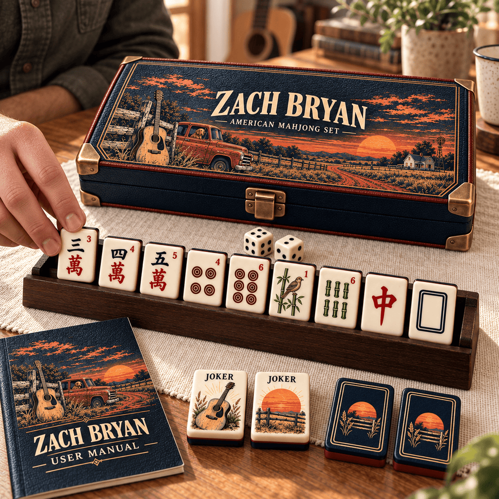 Premium ZBR Mahjong Tiles Set PVNA