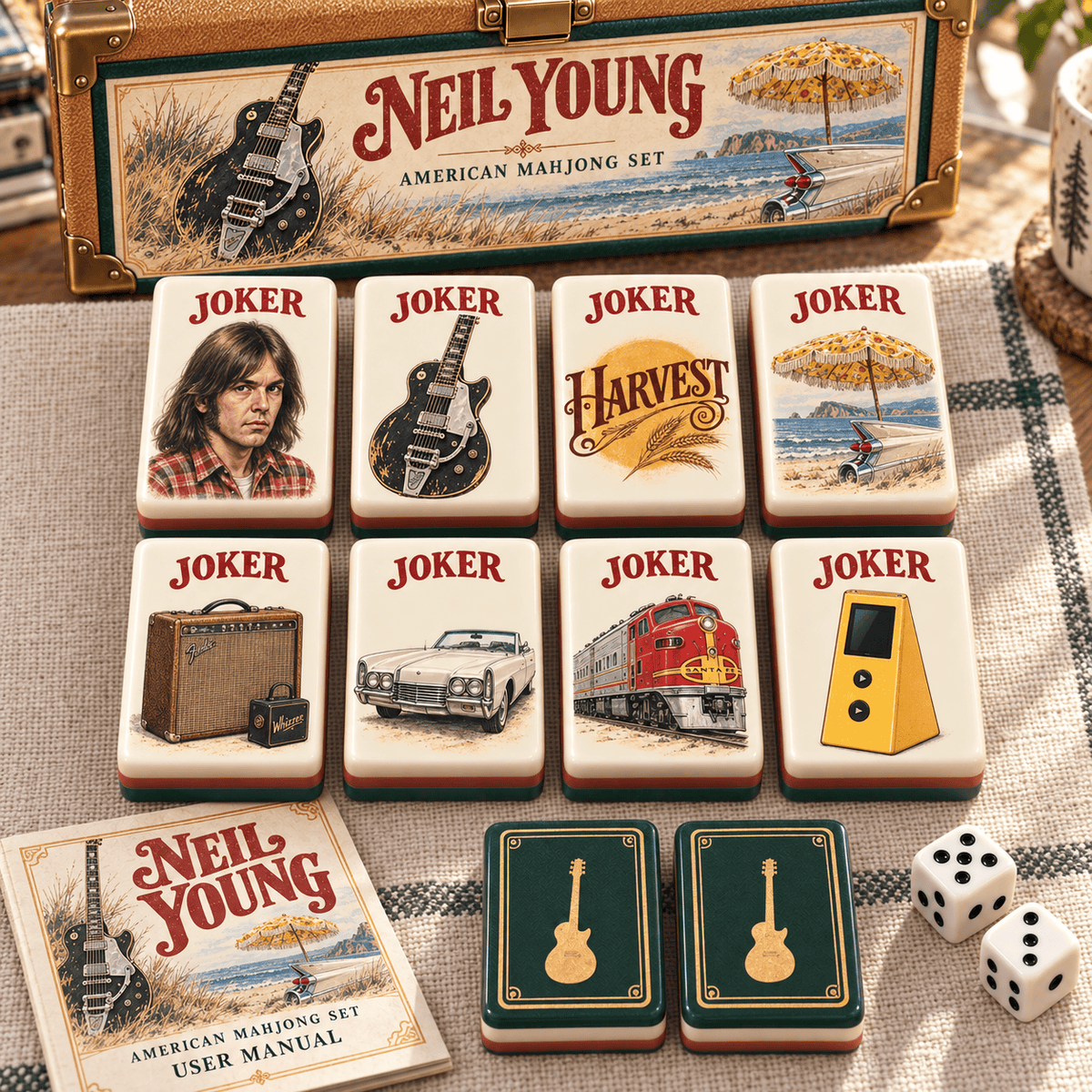 Premium NLY Mahjong Tiles Set TTMH
