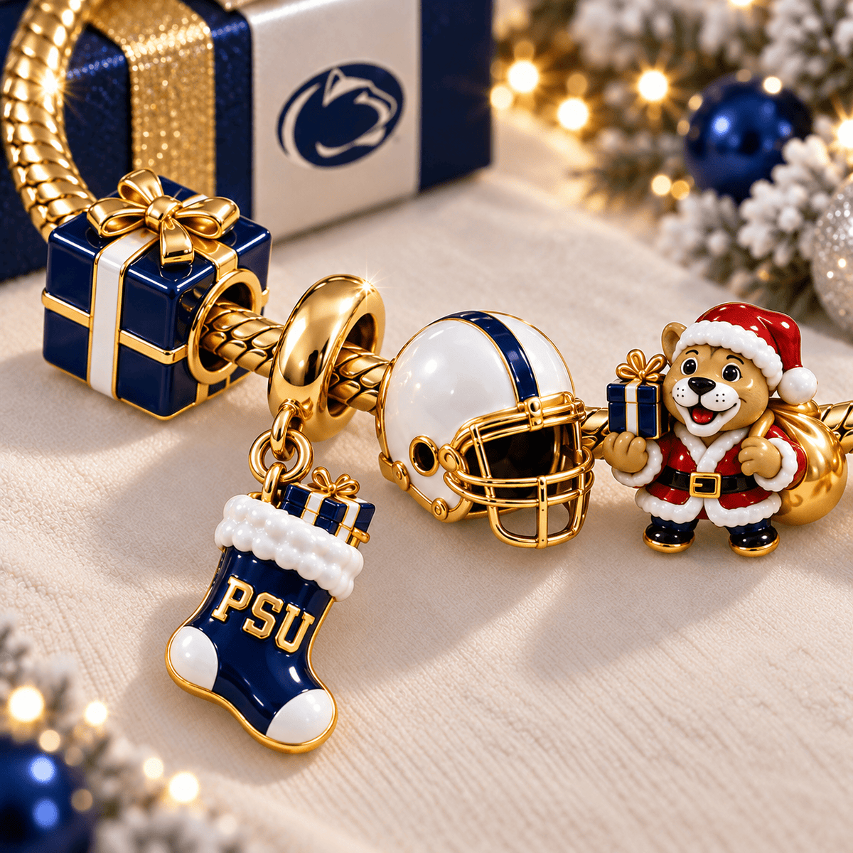 PSNL Gold Charm Bracelet Set TTTT
