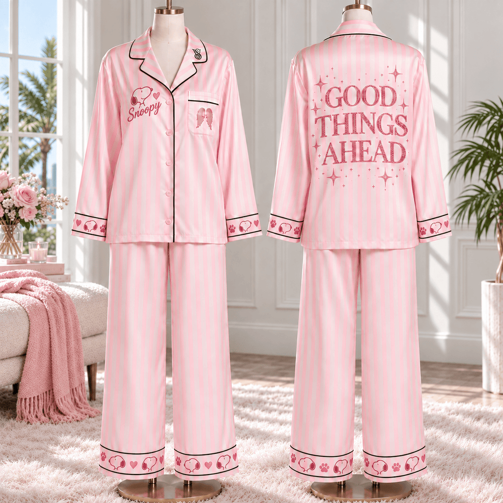 SPNY Women’s Premium Signature Satin Pajama Set NTNA