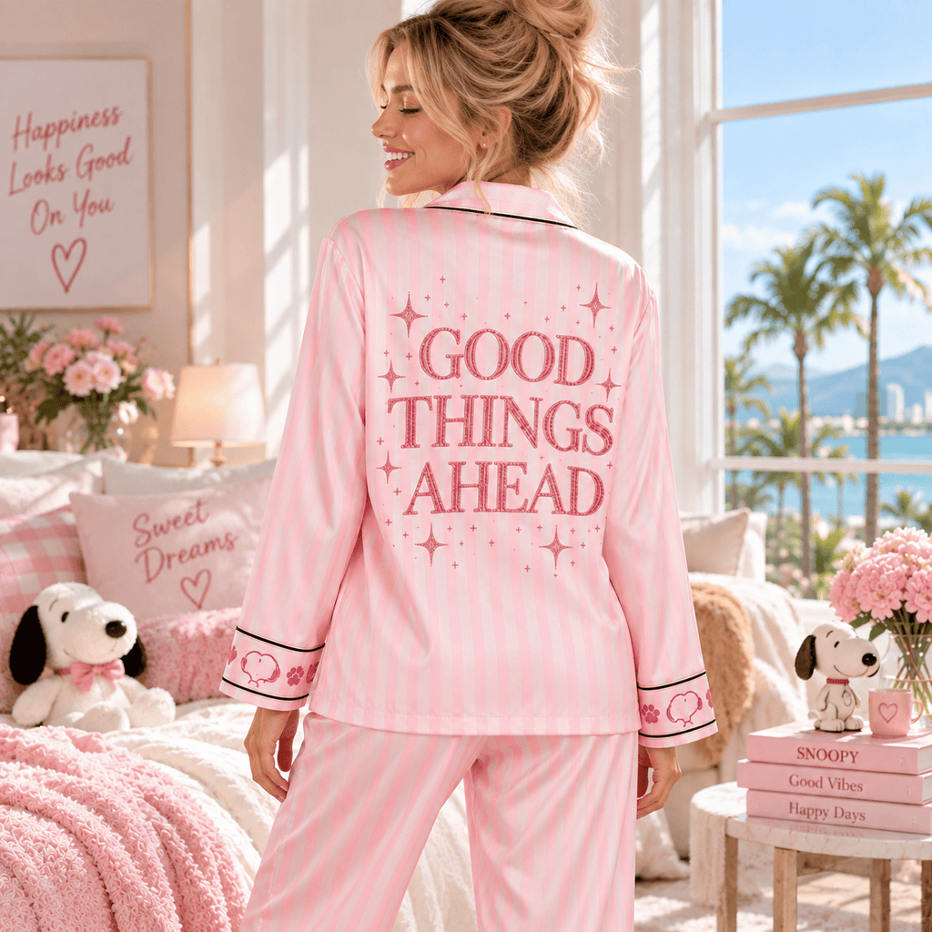SPNY Women’s Premium Signature Satin Pajama Set NTNA