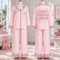 MHC Women’s Premium Signature Satin Pajama Set NTNA