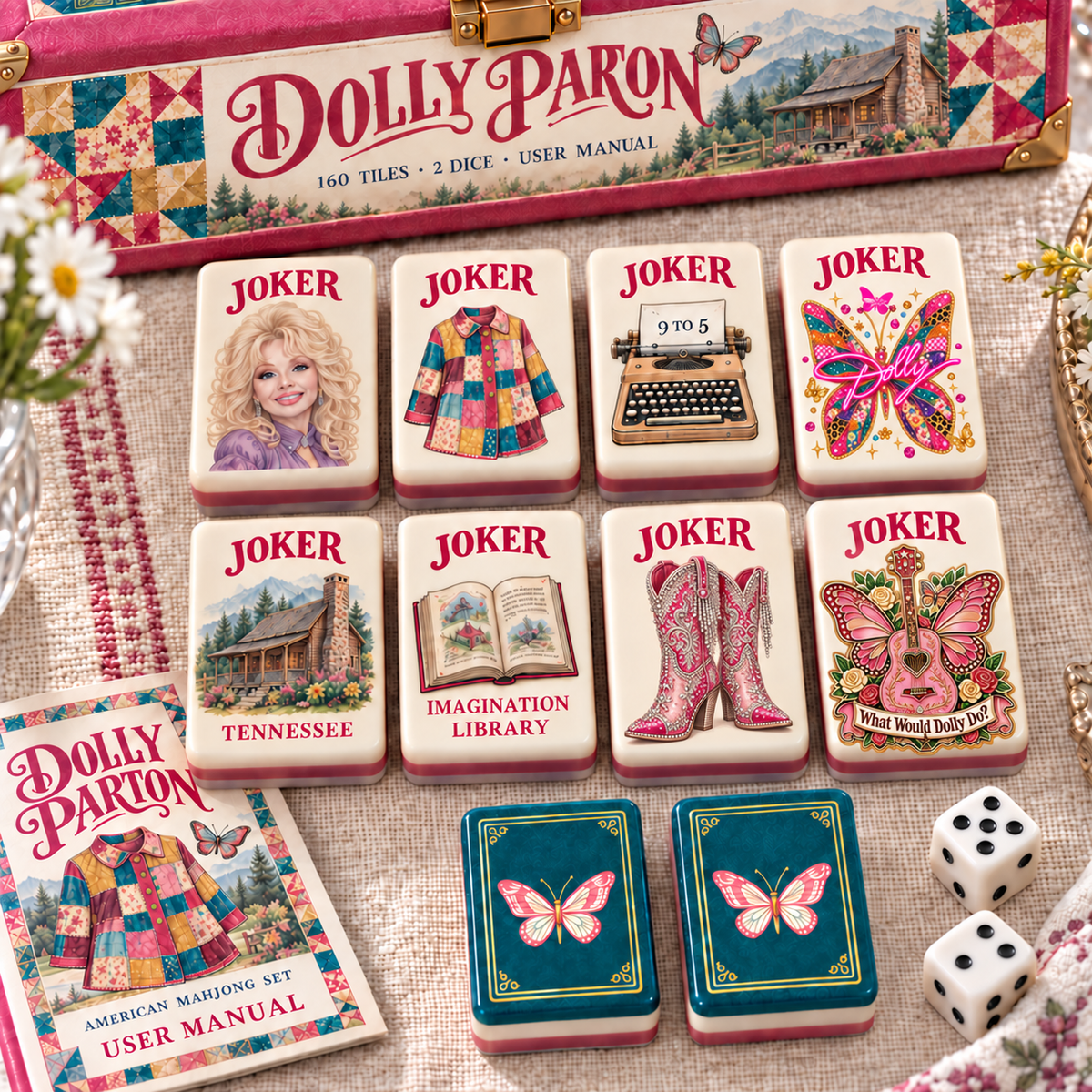 Premium DLPT Mahjong Tiles Set TTMH