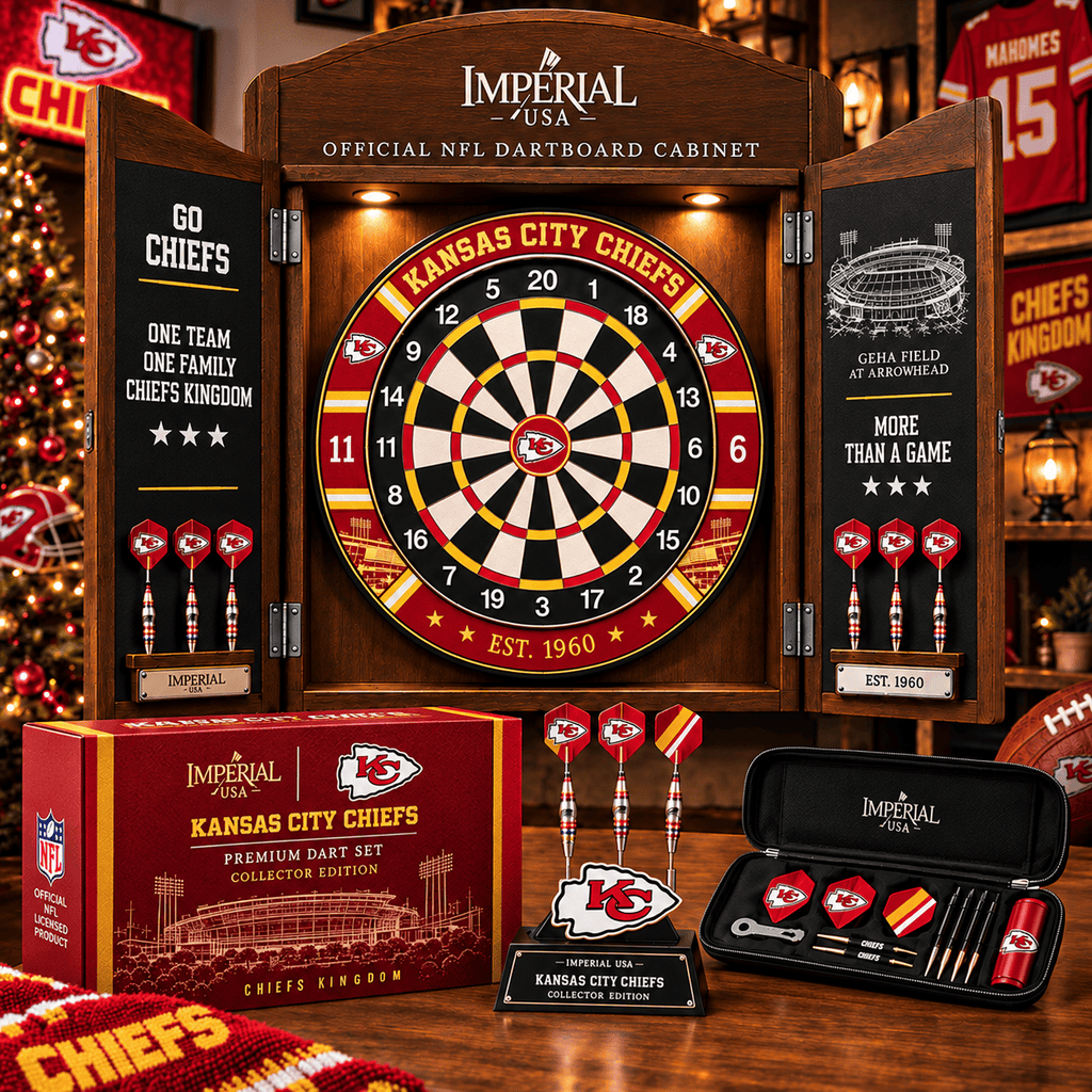 FGT Premium Dartboard Cabinet Set – Wall-Mounted Dart Game PNPA